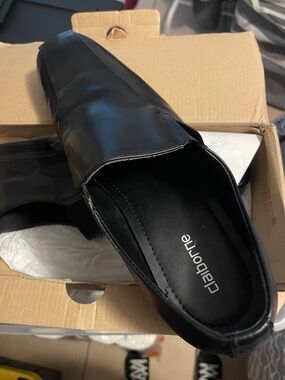 Claiborne Black Men's Slip-On Loafers dress shoes